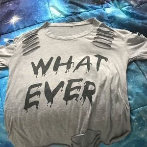 Medium grey and black top